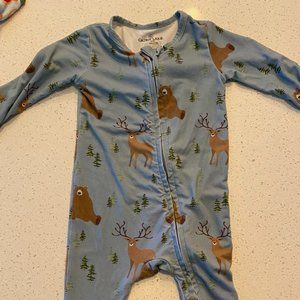 Caden Lane Forest Friends Zipper Footie